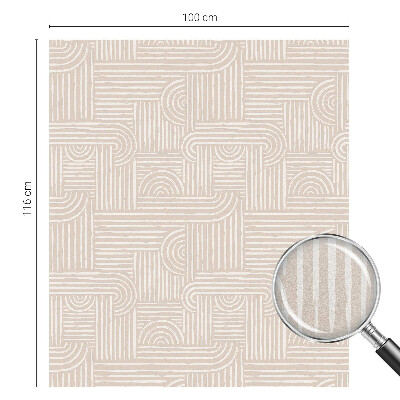 Matinė klijuojama plėvelė langams Geometrinis raštas