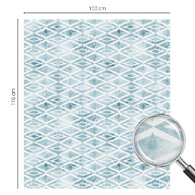 Pieninė plėvelė langams su raštu Mėlyni rombai