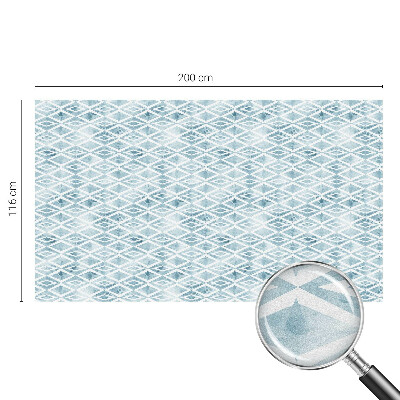 Pieninė plėvelė langams su raštu Mėlyni rombai