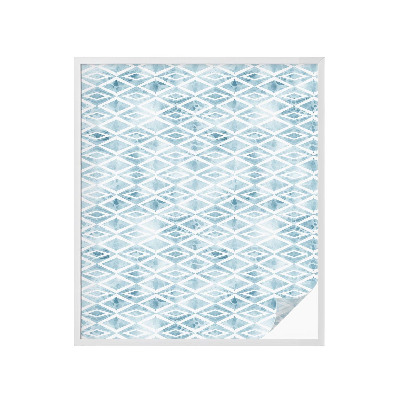 Pieninė plėvelė langams su raštu Mėlyni rombai