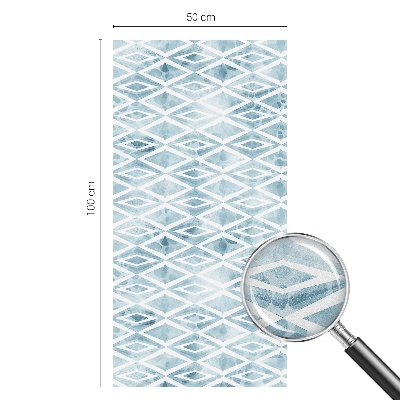 Pieninė plėvelė langams su raštu Mėlyni rombai