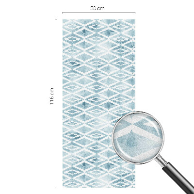 Pieninė plėvelė langams su raštu Mėlyni rombai