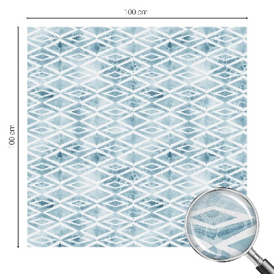 Pieninė plėvelė langams su raštu Mėlyni rombai