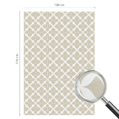 Matinė klijuojama plėvelė langams Geometriniai lapai