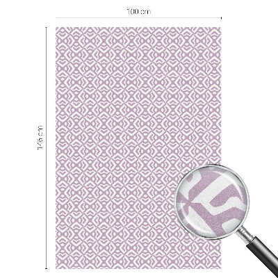 Pieninė plėvelė langams su raštu Violetinės formos