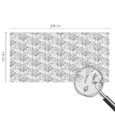 Nepermatoma plėvelė langams Gėlių elegancija