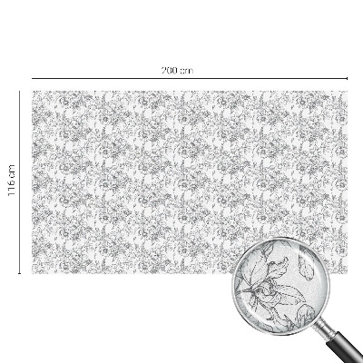 Nepermatoma plėvelė langams Gėlių elegancija