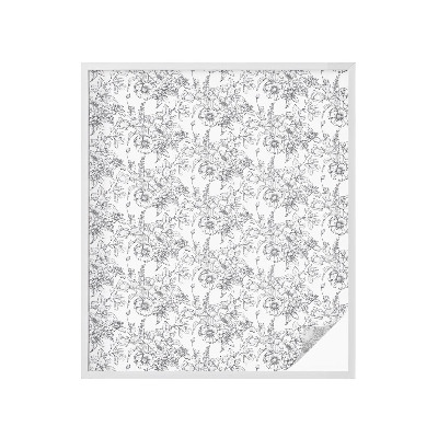 Nepermatoma plėvelė langams Gėlių elegancija