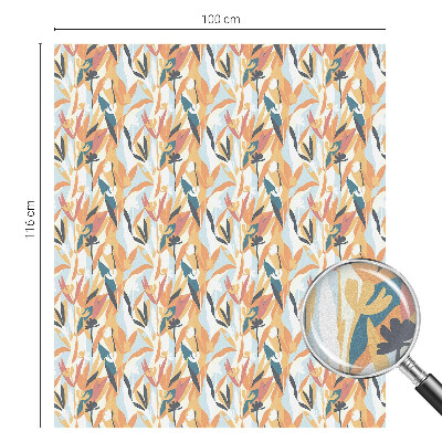 Pieninė plėvelė langams su raštu Botaninė energija