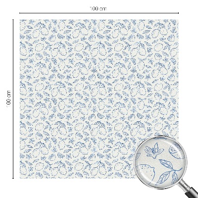 Plėvelė langams privatumui vitražas Citrinų raštas