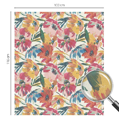 Matinė plėvelė langams su vitražo efektu Gėlių sprogimas