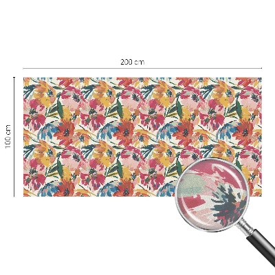 Matinė plėvelė langams su vitražo efektu Gėlių sprogimas