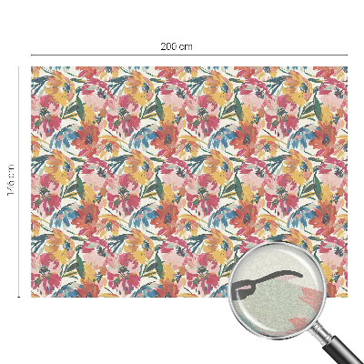 Matinė plėvelė langams su vitražo efektu Gėlių sprogimas