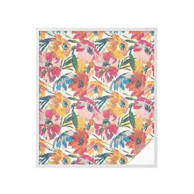 Matinė plėvelė langams su vitražo efektu Gėlių sprogimas