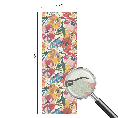 Matinė plėvelė langams su vitražo efektu Gėlių sprogimas