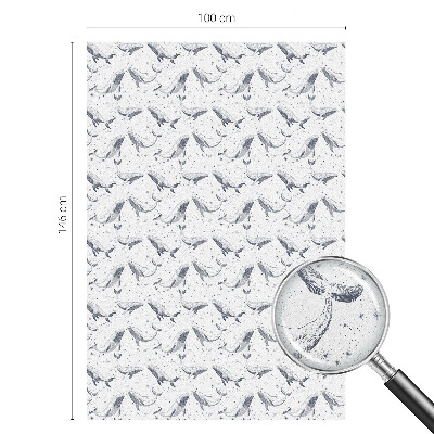 Matinė klijuojama plėvelė langams Jūros gyvūnai