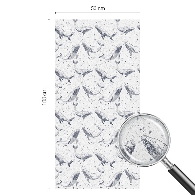 Matinė klijuojama plėvelė langams Jūros gyvūnai