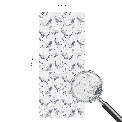 Matinė klijuojama plėvelė langams Jūros gyvūnai