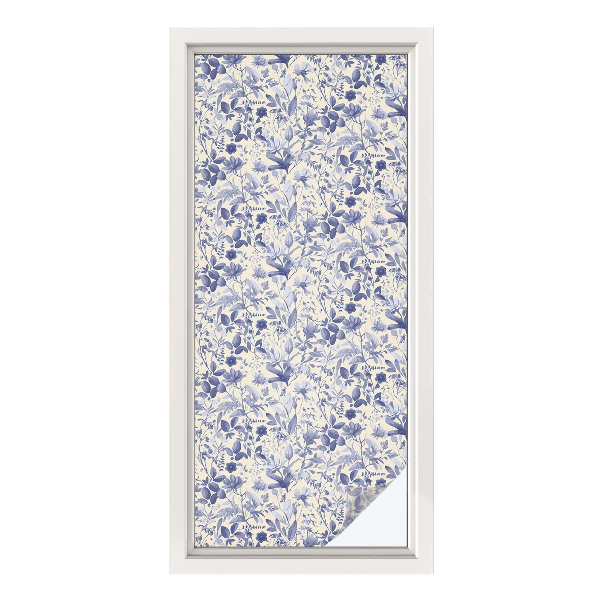 Plėvelė langams privatumui vitražas Gėlių simetrija