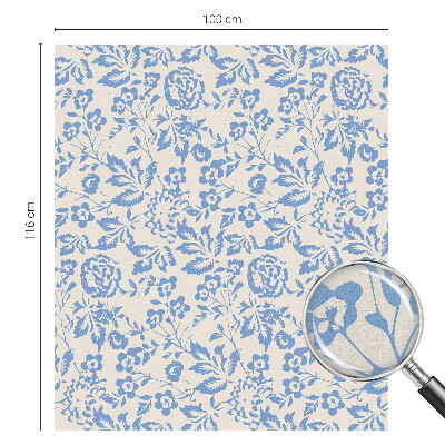 Matinė plėvelė langams su vitražo efektu Gėlės lapai