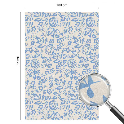 Matinė plėvelė langams su vitražo efektu Gėlės lapai