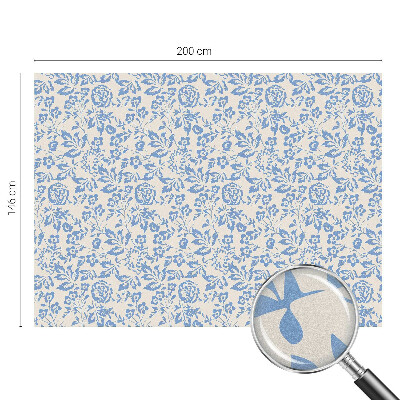 Matinė plėvelė langams su vitražo efektu Gėlės lapai