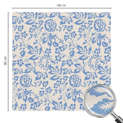 Matinė plėvelė langams su vitražo efektu Gėlės lapai