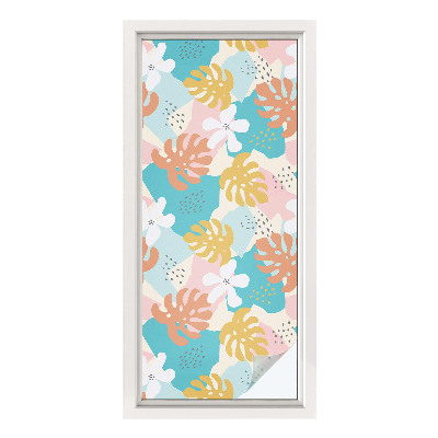 Pieninė plėvelė langams su raštu Egzotinė gamta