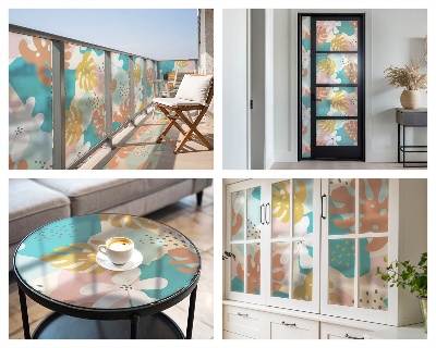 Pieninė plėvelė langams su raštu Egzotinė gamta