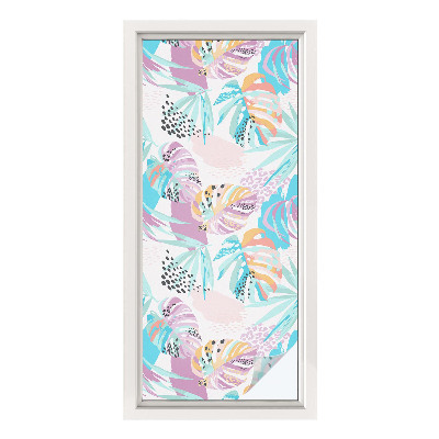 Nepermatoma plėvelė langams Abstrakti džiunglės