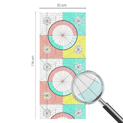 Pieninė plėvelė langams su raštu Geometriniai apskritimai