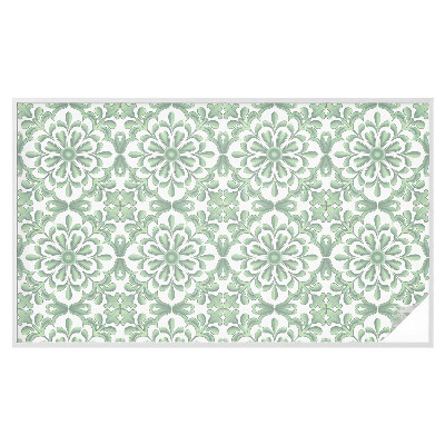 Matinė plėvelė langams su vitražo efektu Žali lapai