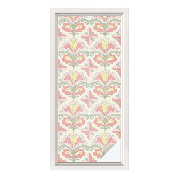 Plėvelė langams privatumui vitražas Augalų elegancija