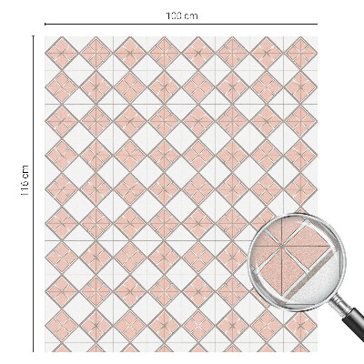 Nepermatoma plėvelė langams Geometriniai rombai