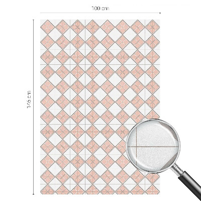 Nepermatoma plėvelė langams Geometriniai rombai
