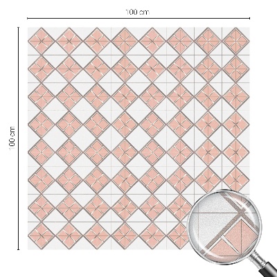 Nepermatoma plėvelė langams Geometriniai rombai