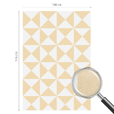 Matinė plėvelė langams su vitražo efektu Geometriniai trikampiai