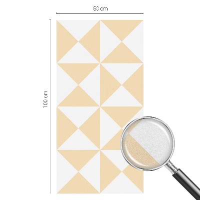 Matinė plėvelė langams su vitražo efektu Geometriniai trikampiai