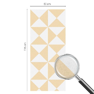 Matinė plėvelė langams su vitražo efektu Geometriniai trikampiai