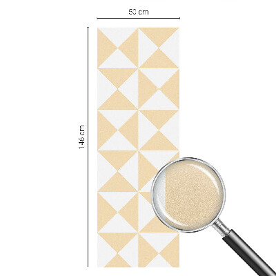 Matinė plėvelė langams su vitražo efektu Geometriniai trikampiai