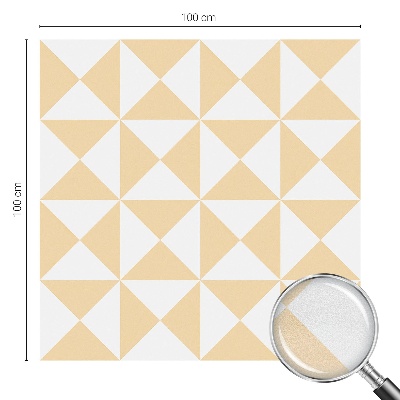 Matinė plėvelė langams su vitražo efektu Geometriniai trikampiai