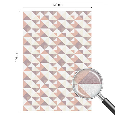 Matinė klijuojama plėvelė langams Šiuolaikiniai trikampiai