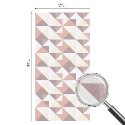 Matinė klijuojama plėvelė langams Šiuolaikiniai trikampiai