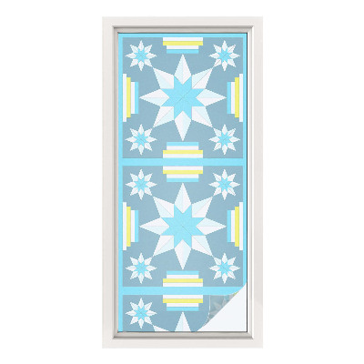 Pieninė plėvelė langams su raštu Žvaigždžių raštas