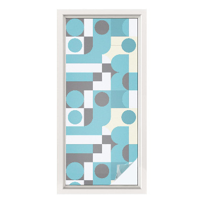 Plėvelė langams privatumui vitražas Geometriniai raštai