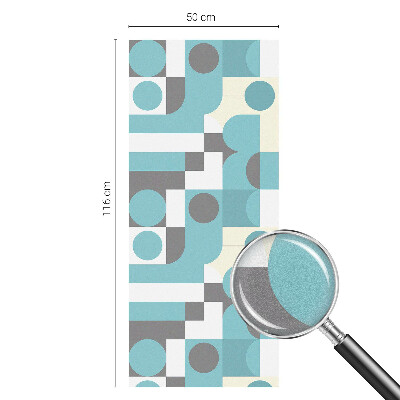 Plėvelė langams privatumui vitražas Geometriniai raštai