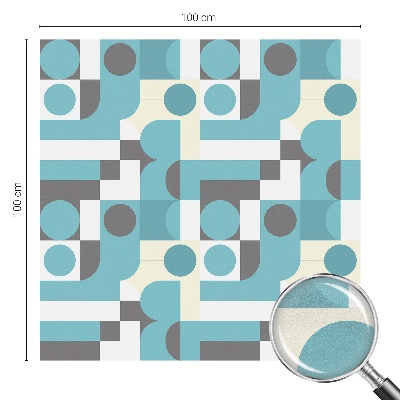 Plėvelė langams privatumui vitražas Geometriniai raštai