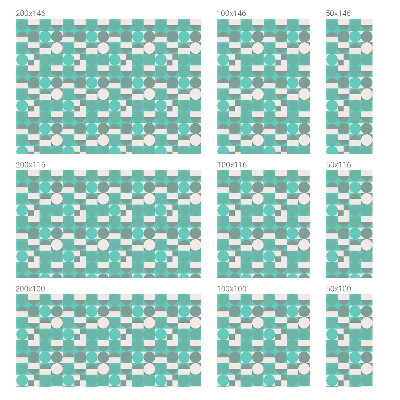 Nepermatoma plėvelė langams Geometrinės figūros