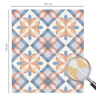 Matinė plėvelė langams su vitražo efektu Spalvinga simetrija