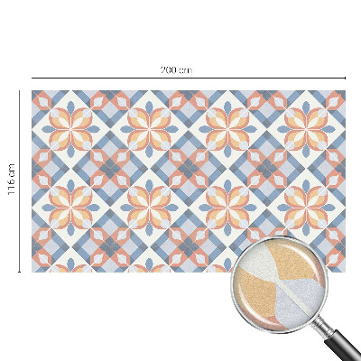 Matinė plėvelė langams su vitražo efektu Spalvinga simetrija